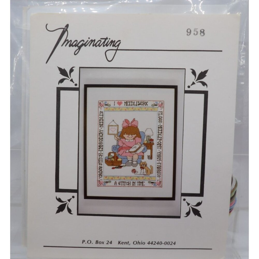 Imaginating "I Love Needlework" Cross Stitch Kit By Diane Arthurs